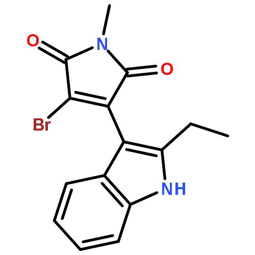 1H-Pyrrole-2,5-dione, 3-bromo-4-(2-ethyl-1H-indol-3-yl)-1-methyl-