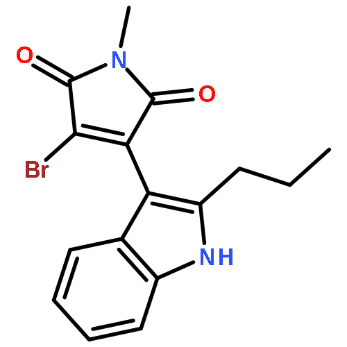 1H-PYRROLE-2,5-DIONE, 3-BROMO-1-METHYL-4-(2-PROPYL-1H-INDOL-3-YL)-