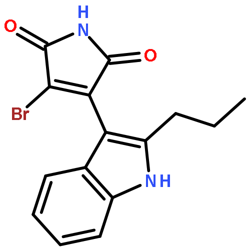 1H-PYRROLE-2,5-DIONE, 3-BROMO-4-(2-PROPYL-1H-INDOL-3-YL)-