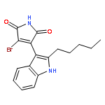 1H-PYRROLE-2,5-DIONE, 3-BROMO-4-(2-PENTYL-1H-INDOL-3-YL)-