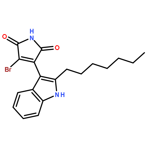 1H-Pyrrole-2,5-dione, 3-bromo-4-(2-heptyl-1H-indol-3-yl)-