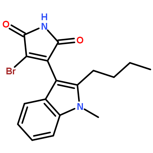 1H-Pyrrole-2,5-dione, 3-bromo-4-(2-butyl-1-methyl-1H-indol-3-yl)-