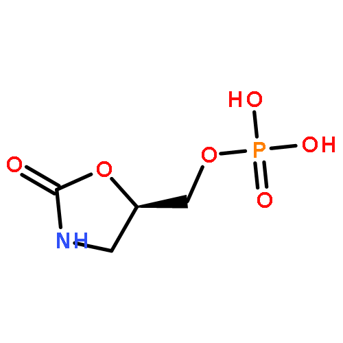 2-Oxazolidinone, 5-[(phosphonooxy)methyl]-, (5R)-