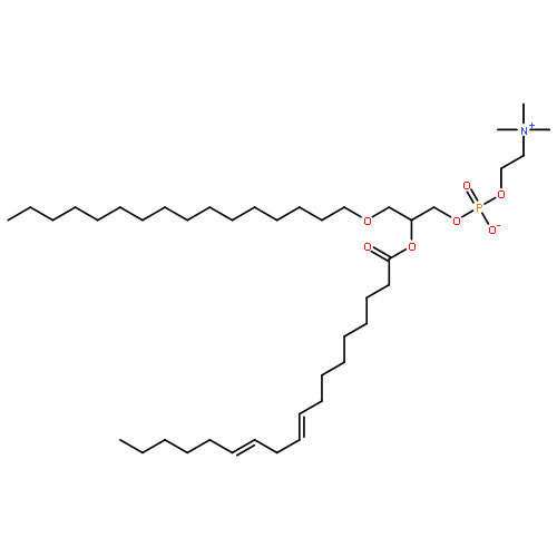 (2R)-3-(hexadecyloxy)-2-[(9Z,12Z)-octadeca-9,12-dienoyloxy]propyl 2-(trimethylammonio)ethyl phosphate