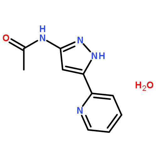 Acetamide, N-[5-(2-pyridinyl)-1H-pyrazol-3-yl]-, monohydrate