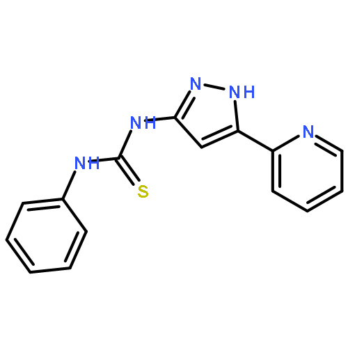 THIOUREA, N-PHENYL-N'-[5-(2-PYRIDINYL)-1H-PYRAZOL-3-YL]-