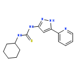 Thiourea, N-cyclohexyl-N'-[5-(2-pyridinyl)-1H-pyrazol-3-yl]-