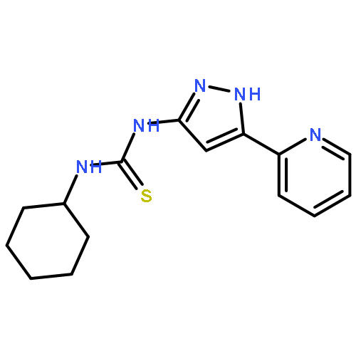 Thiourea, N-cyclohexyl-N'-[5-(2-pyridinyl)-1H-pyrazol-3-yl]-