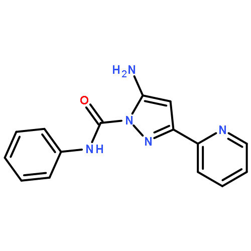 1H-PYRAZOLE-1-CARBOXAMIDE, 5-AMINO-N-PHENYL-3-(2-PYRIDINYL)-