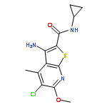 3-Amino-5-chloro-N-cyclopropyl-6-methoxy-4-methylthieno[2,3-b]pyridine-2-carboxamide