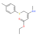 2-Butenoic acid, 3-(methylamino)-4-[(4-methylphenyl)thio]-, ethyl ester