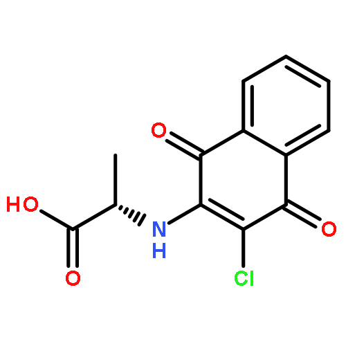 L-ALANINE, N-(3-CHLORO-1,4-DIHYDRO-1,4-DIOXO-2-NAPHTHALENYL)-