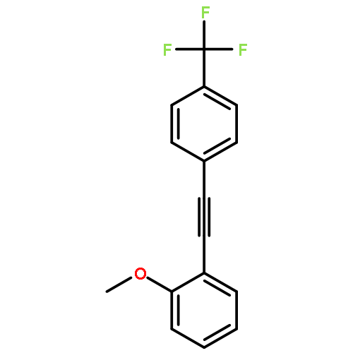 Benzene, 1-methoxy-2-[[4-(trifluoromethyl)phenyl]ethynyl]-