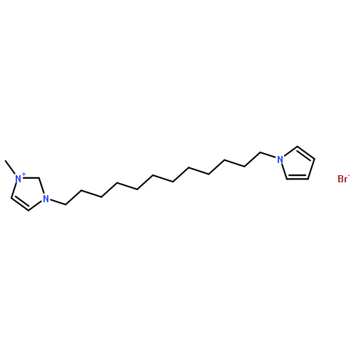 1H-Imidazolium, 1-methyl-3-[12-(1H-pyrrol-1-yl)dodecyl]-, bromide