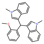 1H-Indole, 3,3'-[(2-methoxyphenyl)methylene]bis[1-methyl-