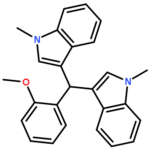 1H-Indole, 3,3'-[(2-methoxyphenyl)methylene]bis[1-methyl-