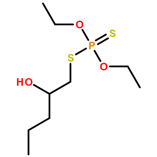 PHOSPHORODITHIOIC ACID, O,O-DIETHYL S-(2-HYDROXYPENTYL) ESTER