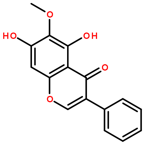 4H-1-Benzopyran-4-one, 5,7-dihydroxy-6-methoxy-3-phenyl-