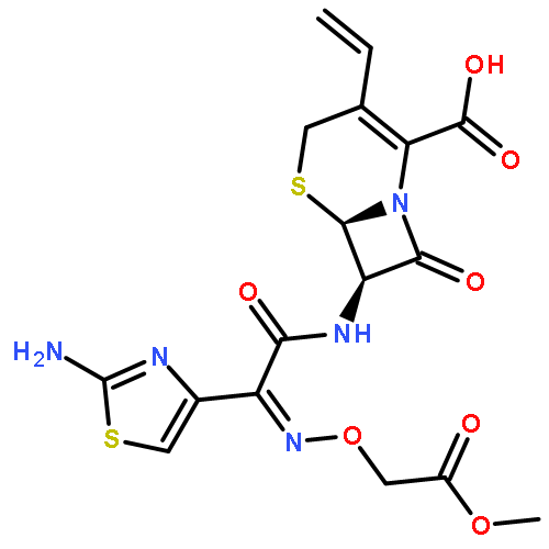 7-{2-[(2-aminothiazol)-4-yl]-2-[(Z)(methoxycarbonyl)methoxyimino]acetamido}-3-vinyl-ceph-3-em-4-carboxylic acid