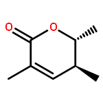 2H-PYRAN-2-ONE, 5,6-DIHYDRO-3,5,6-TRIMETHYL-, (5S,6R)-