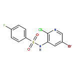 BENZENESULFONAMIDE, N-(5-BROMO-2-CHLORO-3-PYRIDINYL)-4-FLUORO-