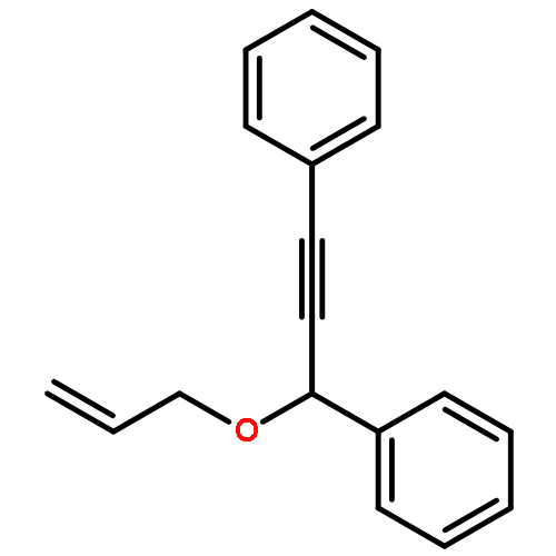 Benzene, 1,1'-[3-(2-propenyloxy)-1-propyne-1,3-diyl]bis-