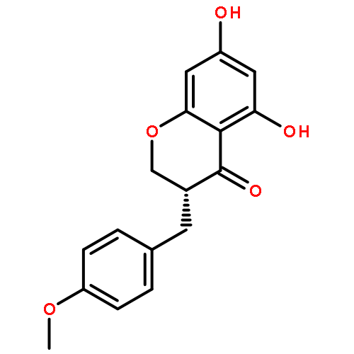 (R)-5,7-dihydroxy-3-(4'-methoxybenzyl)chroman-4-one