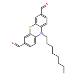 10H-Phenothiazine-3,7-dicarboxaldehyde, 10-octyl-