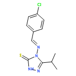 4-[(4-CHLOROPHENYL)METHYLIDENEAMINO]-5-PROPAN-2-YL-2H-1,2,4-TRIAZOLE-3(4H)-THIONE