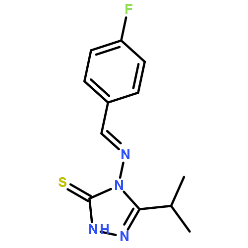 4-[(4-FLUOROPHENYL)METHYLIDENEAMINO]-5-PROPAN-2-YL-2H-1,2,4-TRIAZOLE-3(4H)-THIONE