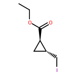 Cyclopropanecarboxylic acid, 2-(iodomethyl)-, ethyl ester, (1R,2R)-rel-