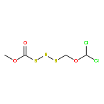 Trisulfide, dichloromethoxymethyl methoxycarbonyl