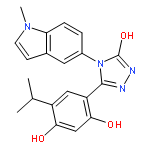 3-(2,4-Dihydroxy-5-isopropylphenyl)-4-(1-methylindol-5-yl)-5-hydroxy-4H-1,2,4-triazole