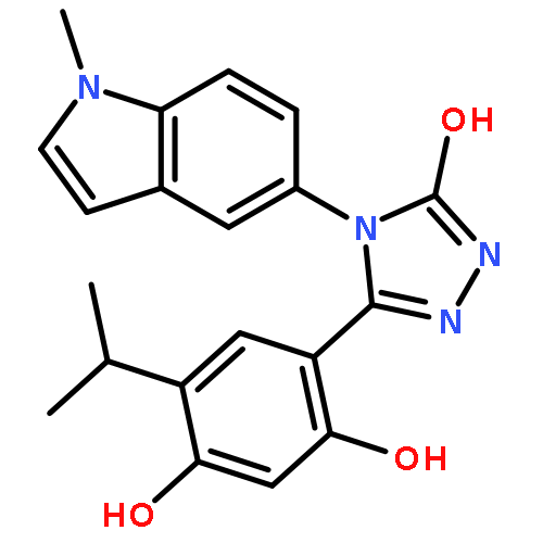 3-(2,4-Dihydroxy-5-isopropylphenyl)-4-(1-methylindol-5-yl)-5-hydroxy-4H-1,2,4-triazole