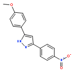 1H-Pyrazole, 3-(4-methoxyphenyl)-5-(4-nitrophenyl)-