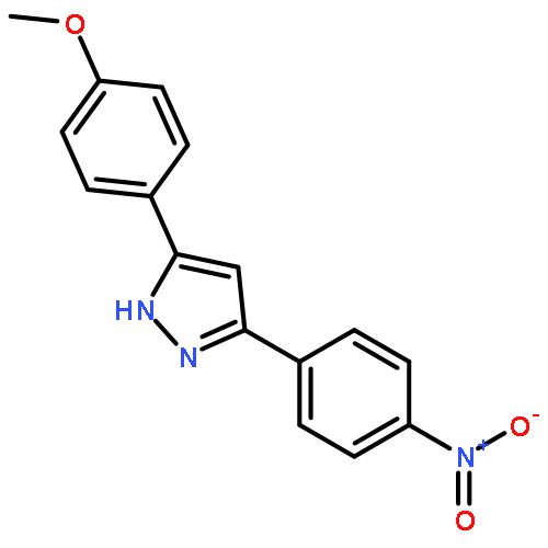 1H-Pyrazole, 3-(4-methoxyphenyl)-5-(4-nitrophenyl)-