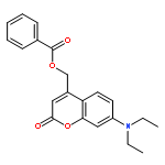 2H-1-Benzopyran-2-one, 4-[(benzoyloxy)methyl]-7-(diethylamino)-