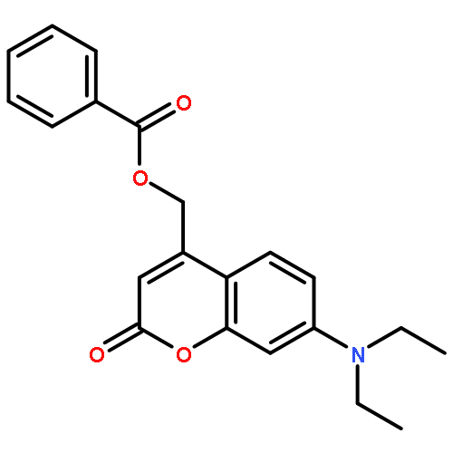 2H-1-Benzopyran-2-one, 4-[(benzoyloxy)methyl]-7-(diethylamino)-