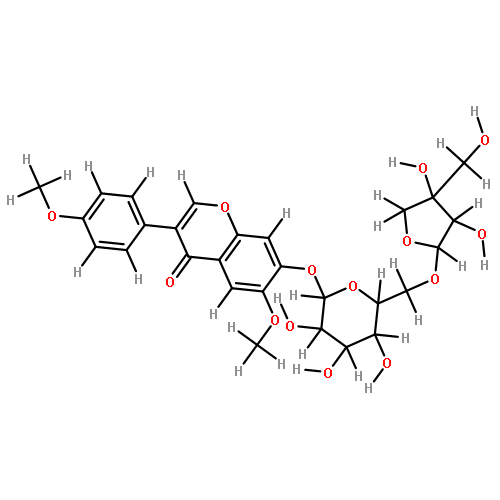 7-hydroxy-4',6-dimethoxyisoflavone 7-O-beta-D-apiofuranosyl-(1->6)-beta-D-glucopyranoside