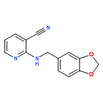 2-[(1,3-Benzodioxol-5-ylmethyl)amino]-nicotinonitrile