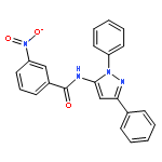 Benzamide, N-(1,3-diphenyl-1H-pyrazol-5-yl)-3-nitro-