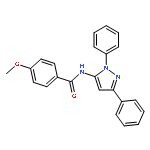 Benzamide, N-(1,3-diphenyl-1H-pyrazol-5-yl)-4-methoxy-