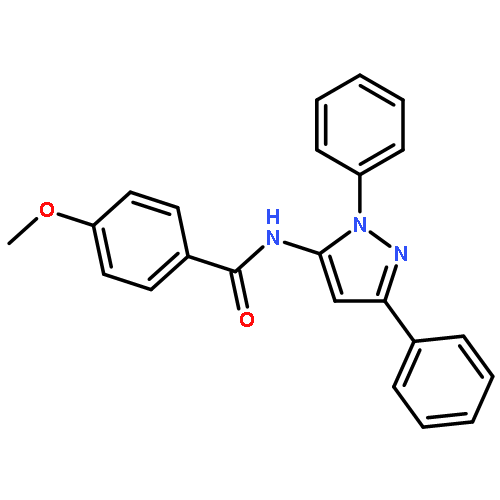 Benzamide, N-(1,3-diphenyl-1H-pyrazol-5-yl)-4-methoxy-