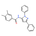 Benzamide, N-(1,3-diphenyl-1H-pyrazol-5-yl)-3,4-dimethyl-