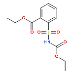 Benzoic acid, 2-[[(ethoxycarbonyl)amino]sulfonyl]-, ethyl ester