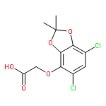 Acetic acid, [(5,7-dichloro-2,2-dimethyl-1,3-benzodioxol-4-yl)oxy]-