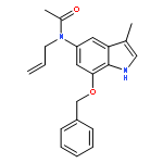 Acetamide, N-[3-methyl-7-(phenylmethoxy)-1H-indol-5-yl]-N-2-propenyl-