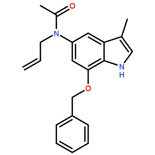 Acetamide, N-[3-methyl-7-(phenylmethoxy)-1H-indol-5-yl]-N-2-propenyl-