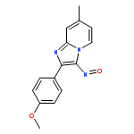 Imidazo[1,2-a]pyridine, 2-(4-methoxyphenyl)-7-methyl-3-nitroso-