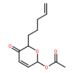 2H-PYRAN-3(6H)-ONE, 6-(ACETYLOXY)-2-(4-PENTENYL)-